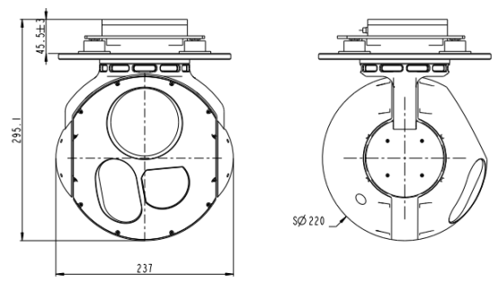 S220TC兩軸三光吊艙
