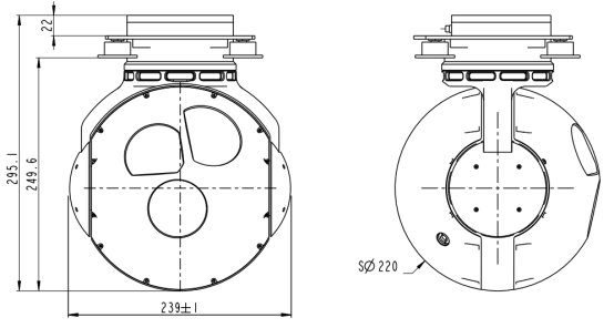 S220TD兩軸三光吊艙
