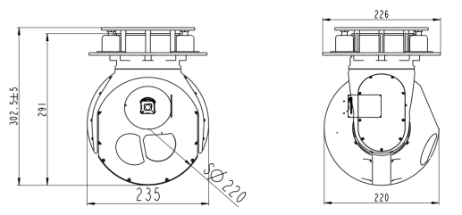 S220TE兩軸三光吊艙