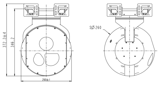 S260TC制冷兩軸三光吊艙 S260TC制冷兩軸三光吊艙