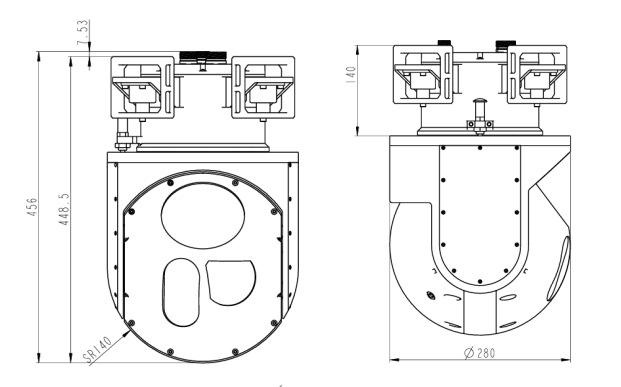 S280TA兩軸三光吊艙